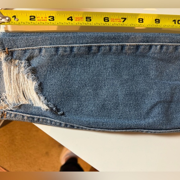 Good American Good Legs Stretch Distressed Skinny Jeans Indigo 439 Size 0 25 - Picture 14 of 16